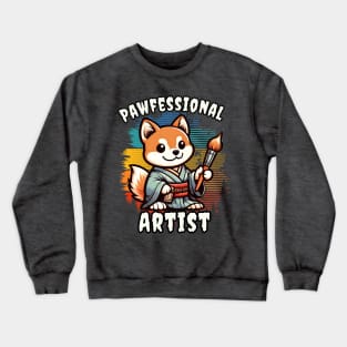 Professional dog artist Crewneck Sweatshirt